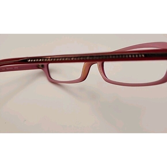 Valentino VA5531 52-16 140 Eyeglasses Frame Red Pink EYQ Rhinestone Acetate main image 5